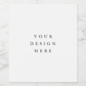 Impression Étiquette de vin (Étiquettes simples)