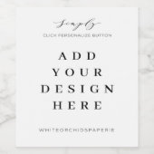 Impression Étiquette de vin et de vin mousseux de  (Étiquettes simples)