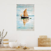 Impression expressionniste d'un bateau à voile d'E (Cuisine)