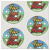 Impression faite sur commande de tissu de logo, (Fermer)