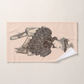 Impression féminine victorienne 1897 (Serviette à main)