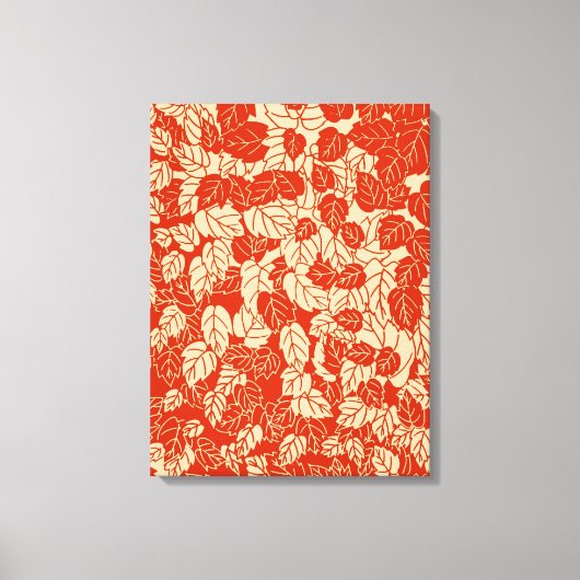 Impression feuille japonaise, Mandarin orange (Recto)