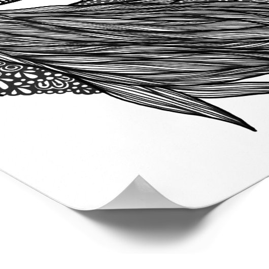 Impression fille de skieur (Coin)