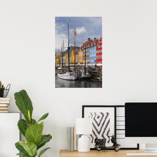Impression fine couleur Copenhague (Bureau à domicile)