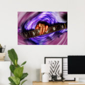 Impression fine d'art violet Vortex (Bureau à domicile)
