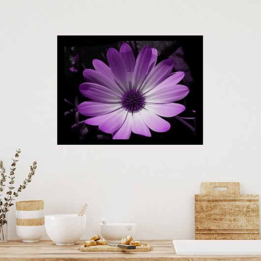 Impression Fleur de marguerite violette (Cuisine)