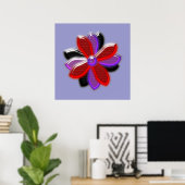 Impression Fleur Faisant Briller (Bureau à domicile)