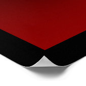 Impression Fleurie Abstraite Rêve Rouge & Noir (Coin)