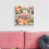 Impression Fleurs Multiples 2 Toile Étirée (Insitu(Salon))