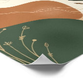 Impression florale Abstraite (Coin)