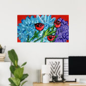 Impression florale, Affiche de valeur (semi-brilla (Bureau à domicile)