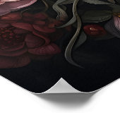 Impression florale d'abeille bourdonneuse lunatiqu (Coin)