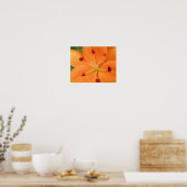 Impression florale de lys orange (Cuisine)