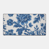 Impression florale d'inspiration victorienne bleue (Recto)