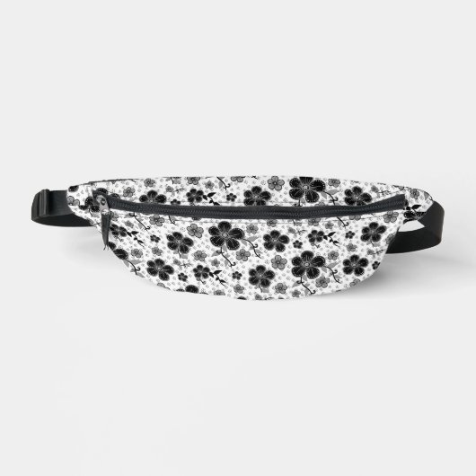 Impression florale noir et blanc (Recto)