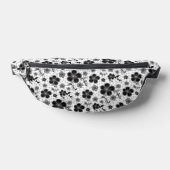 Impression florale noir et blanc (Poser)