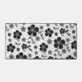 Impression florale noire et blanche (Recto)