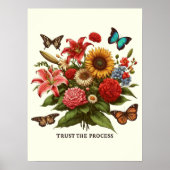 Impression Florale Papillon "Faire Confiance au Pr (Devant)