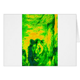 Impression Fluorante Lion Art Vision Night