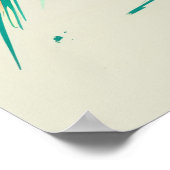 Impression Fox Art Abstraite, Illustration vive (Coin)