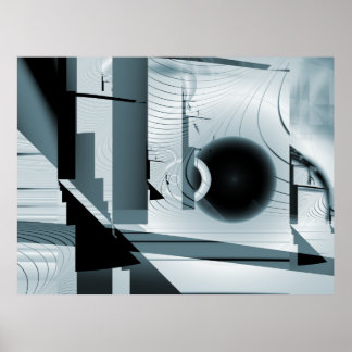 Impression fractale du boulevard Abstrait