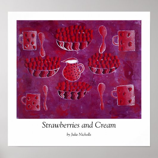Impression Fraises et Crème (Devant)