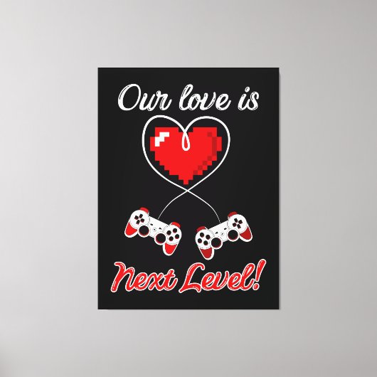Impression Gamer Valentine Canvas (Recto)