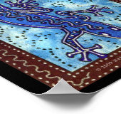 Impression Gecko bleu (Coin)