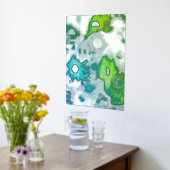 Impression géométrique à l'huile d'argent (Couchage (Cuisine))