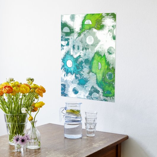 Impression géométrique à l'huile d'argent (Couchage (Cuisine))