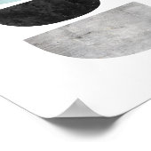 Impression géométrique abstraite scandinave (Coin)