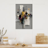 Impression géométrique minimale abstraite, Art imp (Cuisine)