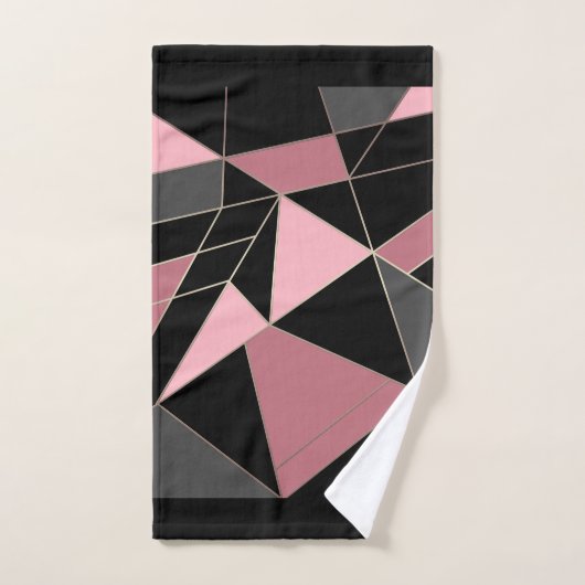 Impression géométrique moderne Abstraite (Serviette à main)