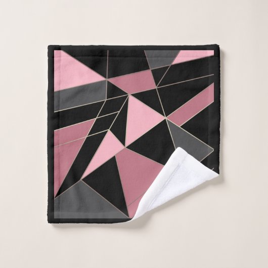 Impression géométrique moderne Abstraite (Gant de toilette)