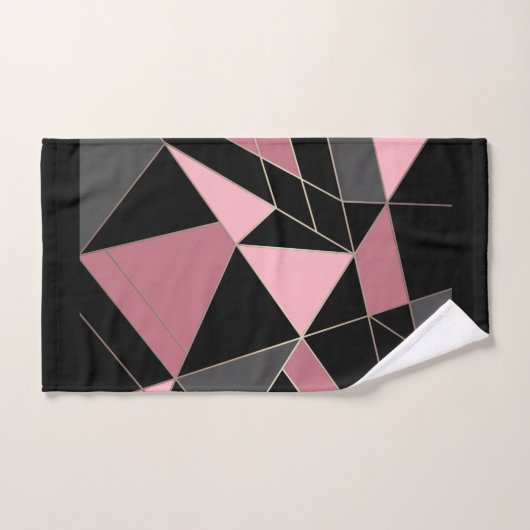 Impression géométrique moderne Abstraite (Serviette à main)