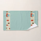 Impression géométrique moderne du milieu du siècle (Serviette à main)