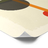 Impression géométrique moderne du milieu du siècle (Coin)