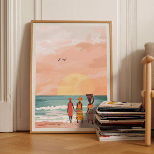 Impression Ghana Illustration Ghana Affiche de voy