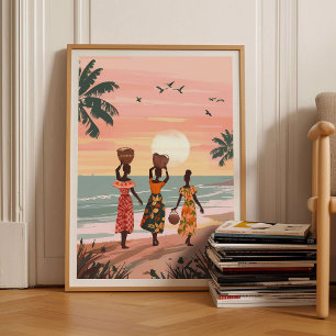 Impression Ghana Illustration Ghana Affiche de voy