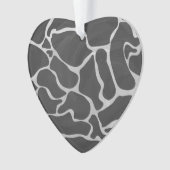 Impression Giraffe noir et gris clair (devant)