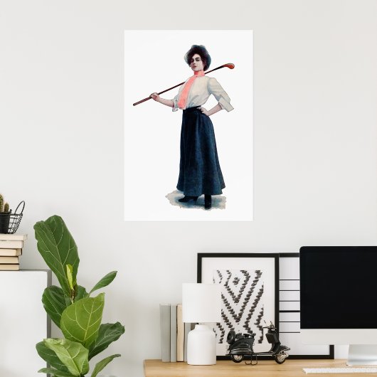 Impression Golf vintage 1902 (Bureau à domicile)