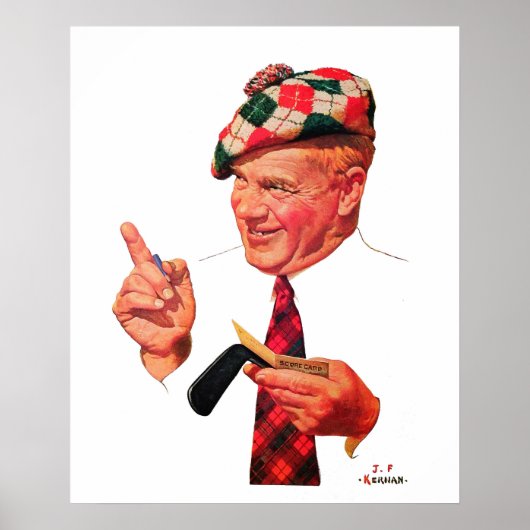 Impression Golf vintage 1935 (Devant)