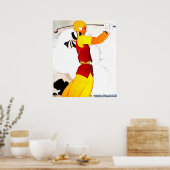 Impression Golfeur femme vintage (Cuisine)