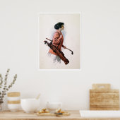 Impression Golfeur femme vintage (Cuisine)