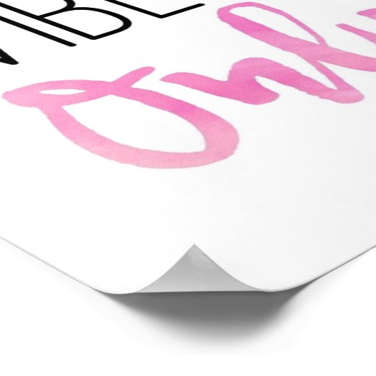 Impression 'Good Vibes uniquement' // rose (Coin)