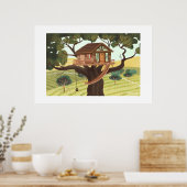 Impression grand format de cabane dans un arbre (Cuisine)