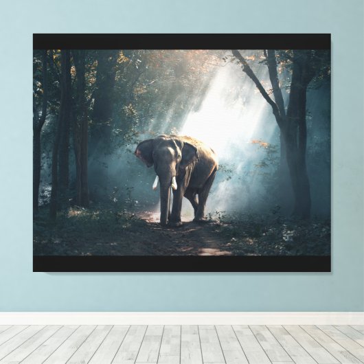 Impression grand toile étirée (Insitu (Plancher de Bois))