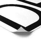 Impression graphique en noir et blanc (Coin)