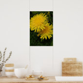 Impression Graphique Jaune Dandelion. (Cuisine)
