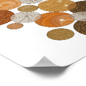 Impression grise de BULLLES ORANGE accrocheuse (Coin)